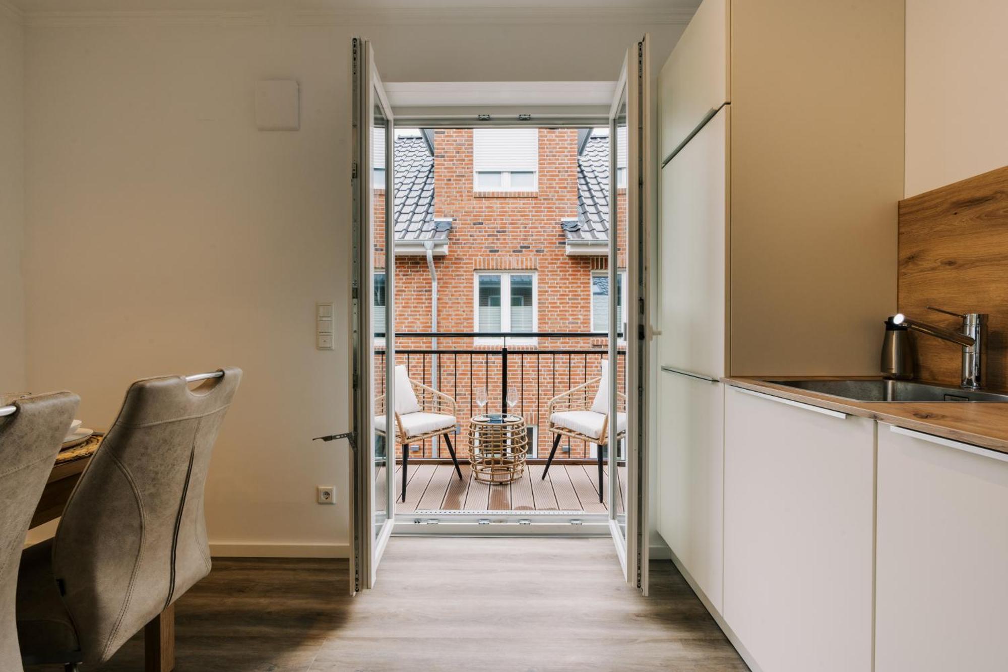 Apartment Kuesten De Diek - 4 Seitliche Deichlage, Balkon, 89qm