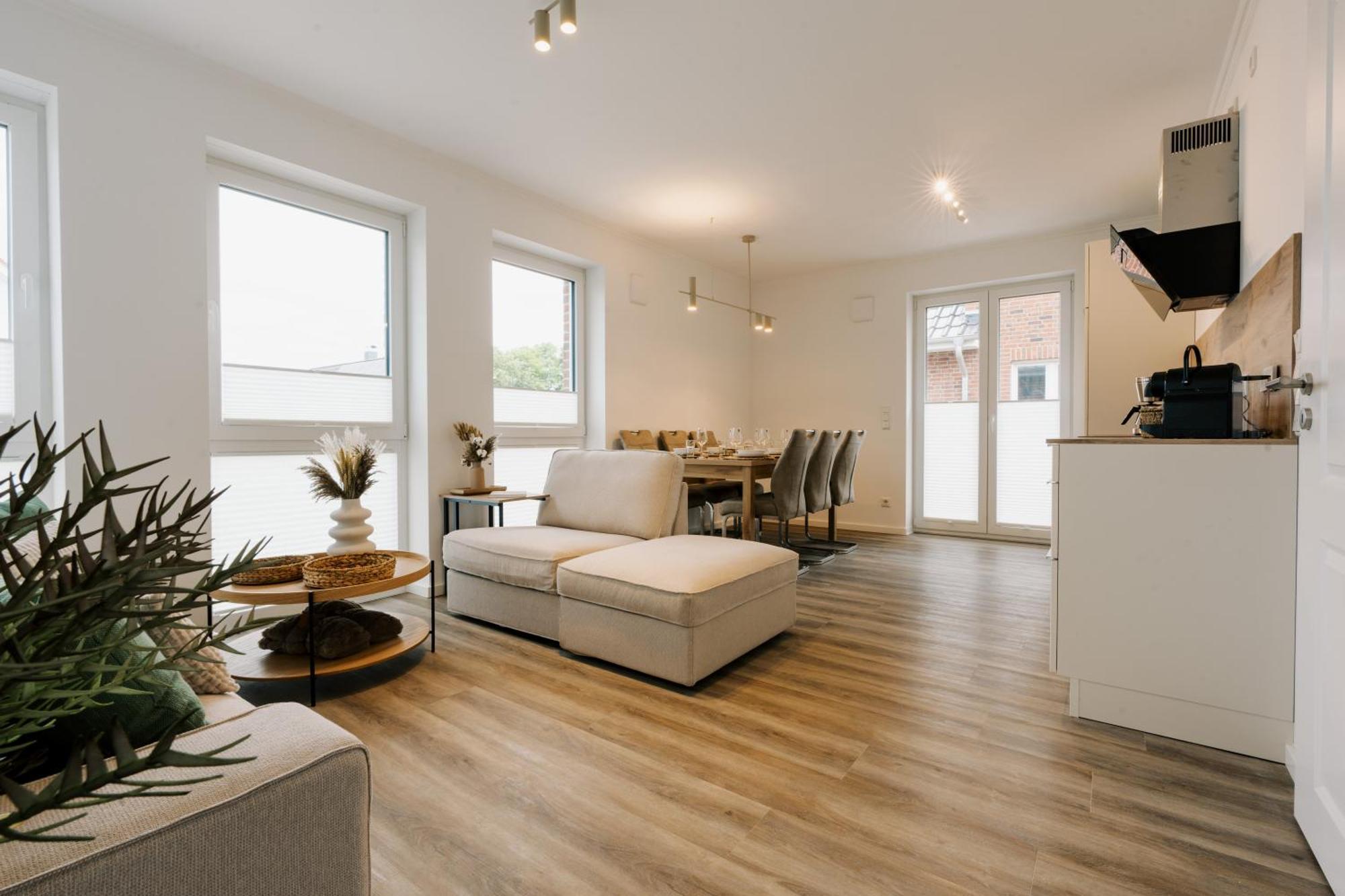 Apartment Kuesten De Diek - 4 Seitliche Deichlage, Balkon, 89qm